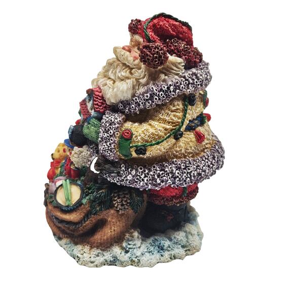 VTG Crinkle Claus 1994 Possible Dreams Santa with Bag of Toys Christmas Figurine - Picture 4 of 9